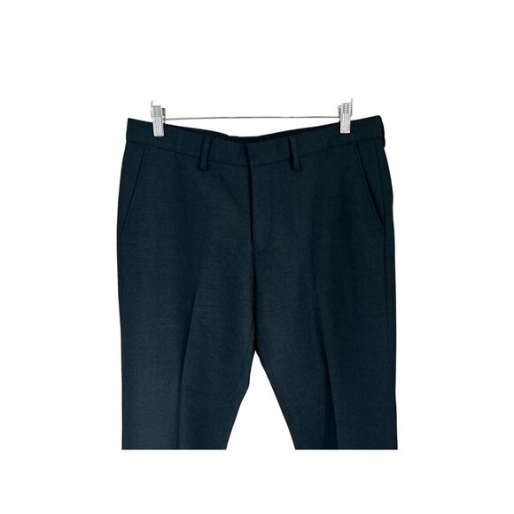 J.Crew Slim Bedford Mens Dress Pants W34 L32 Heather Aqua Blue Wool Blend - Picture 2 of 8